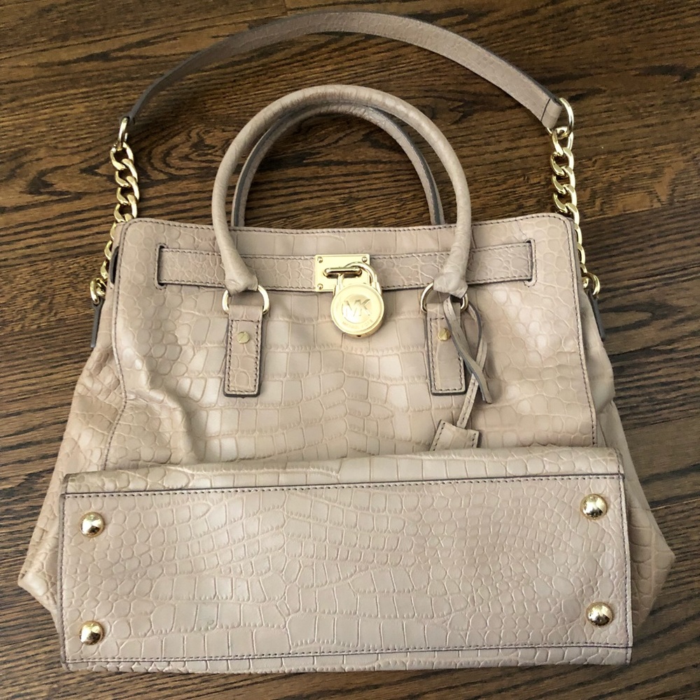 Michael Kors Hamilton Large Leather Satchel